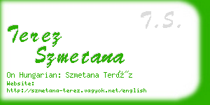 terez szmetana business card